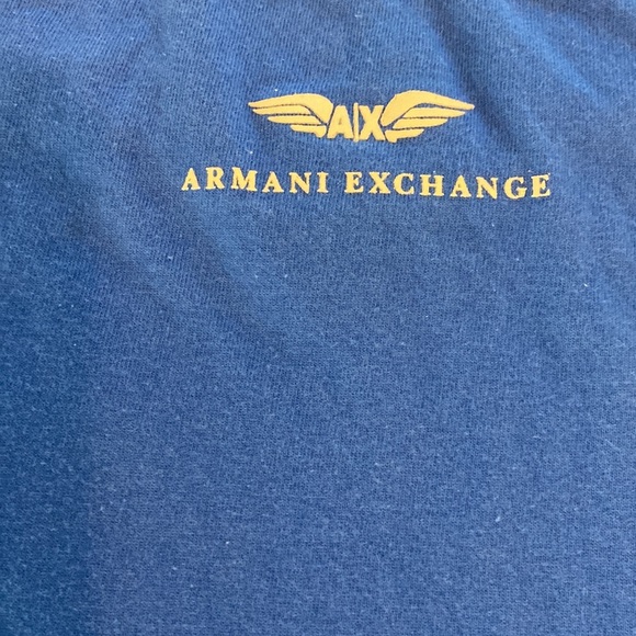 Armani Exchange Blue Short Sleeve Tee - Picture 5 of 5